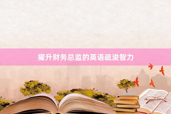 擢升财务总监的英语疏浚智力